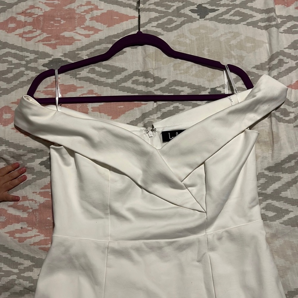 White off the shoulder Lulus dress